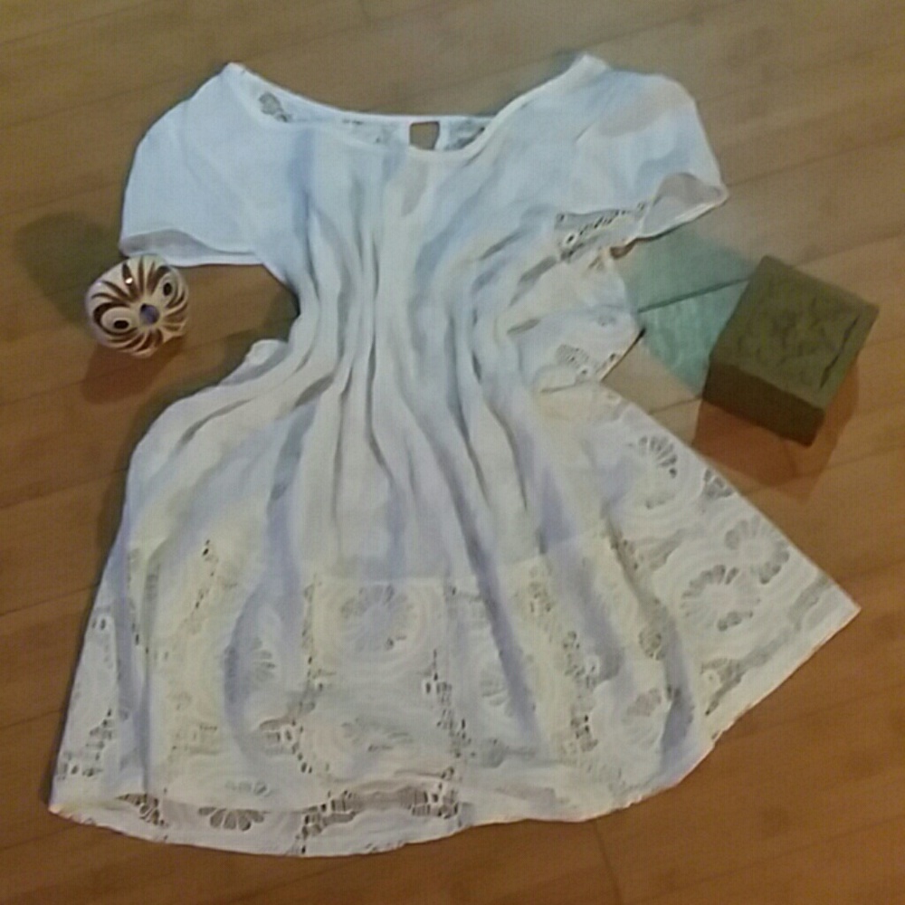 White lace blouse